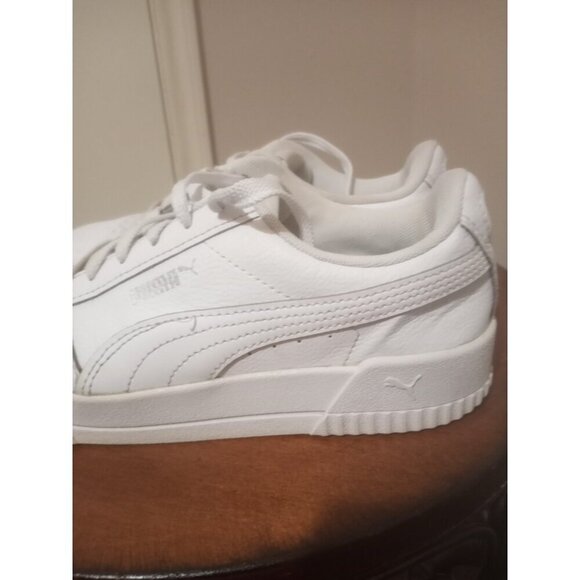 Puma Women's Carina 370325-02 White Leather Casual Shoes Sneakers Size 7 - Picture 11 of 15